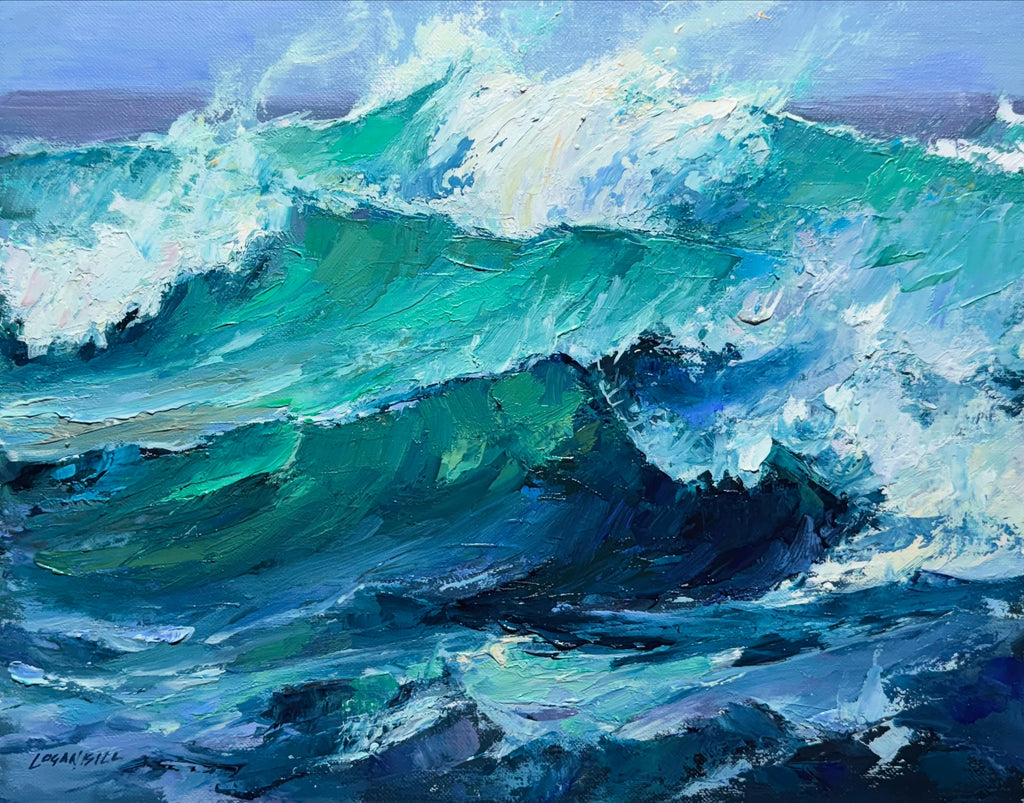 Into the Deep, 24x30cm oil