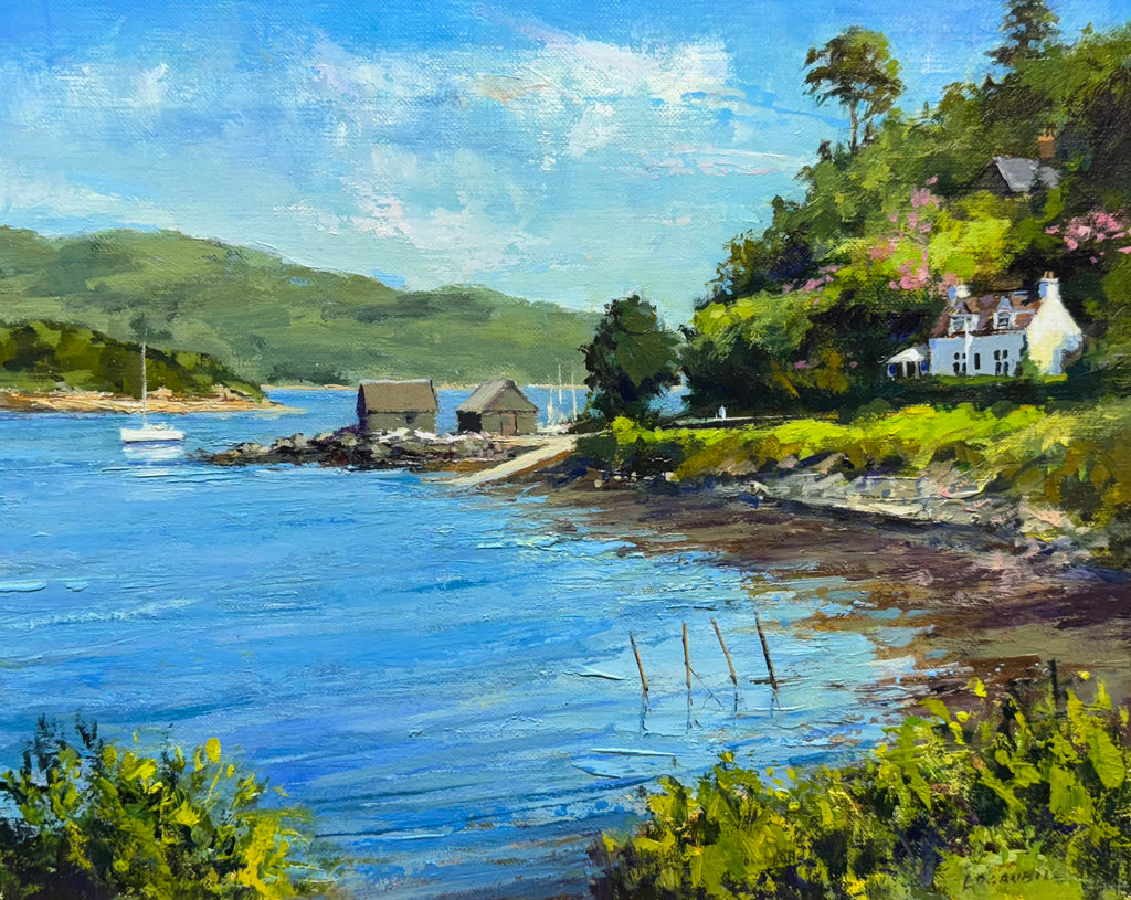 Afternoon on Pier Road, 24x30cm oil