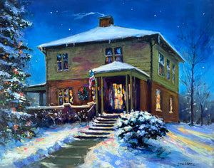 Coming Home, 12x16 oil, completed commission