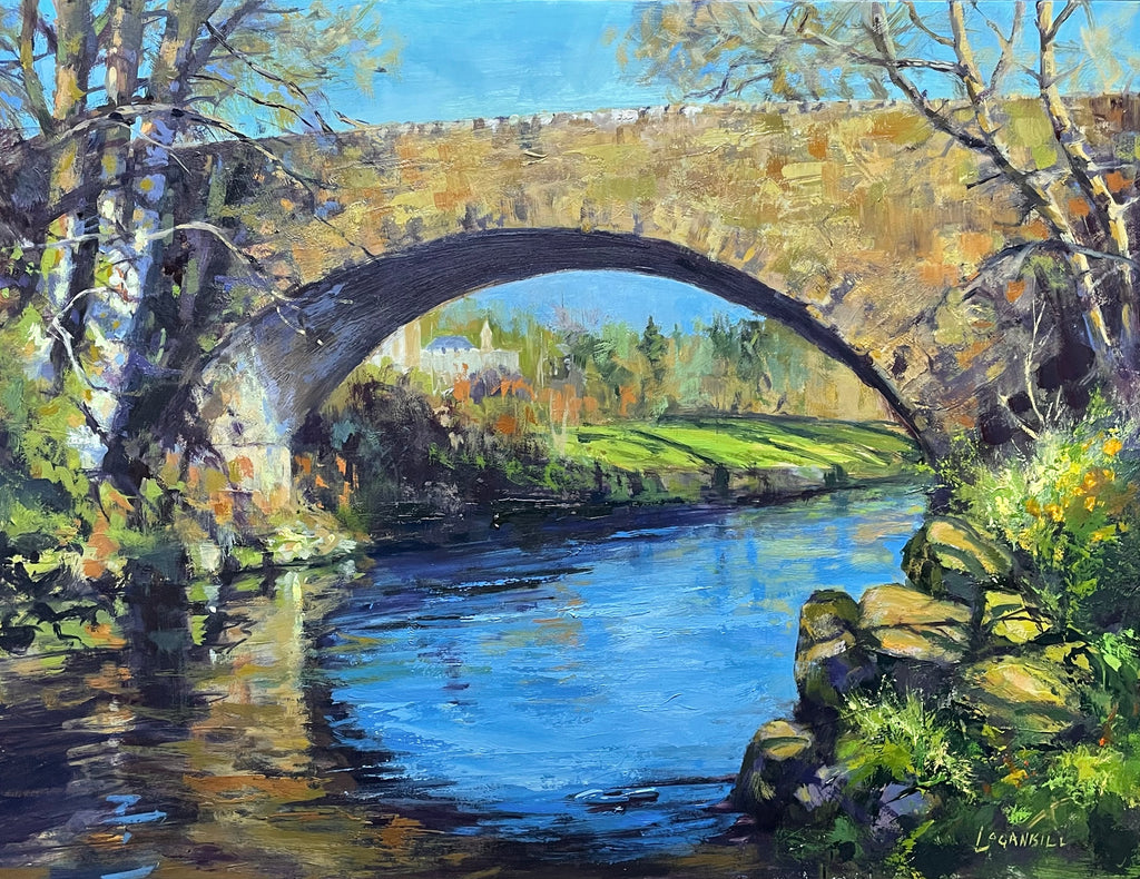 Evening on the Barr, 12x16" oil