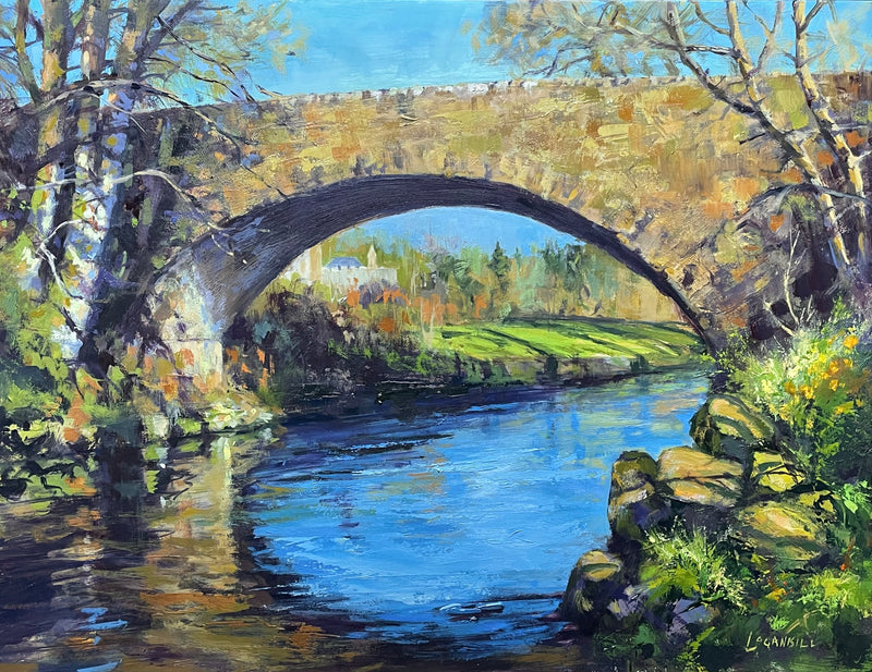 Evening on the Barr, 12x16" oil