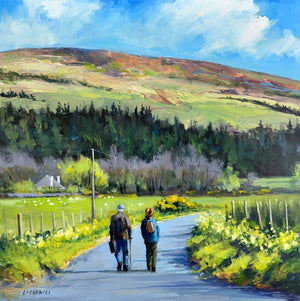 Last Ferry for Home 10x10" oil